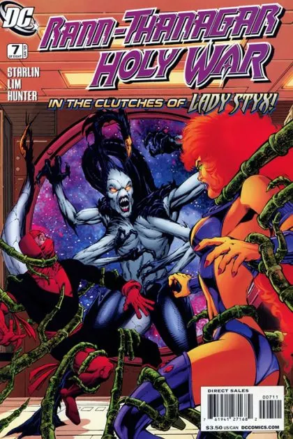 Rann-Thanagar: Holy War #7 comic book cover, 2009
