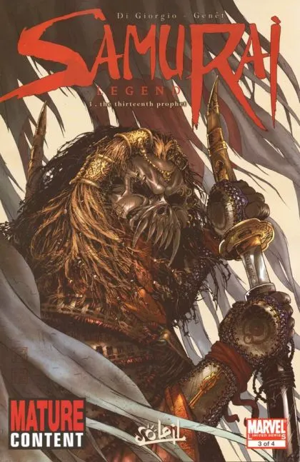 Samurai Legend #3 comic book cover, 2008