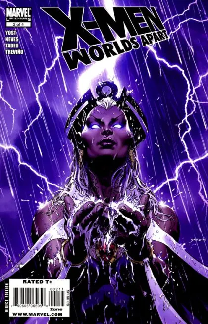 X-Men: Worlds Apart #2 comic book cover, 2009