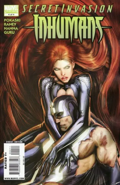 Secret Invasion: Inhumans #4 comic book cover, 2009