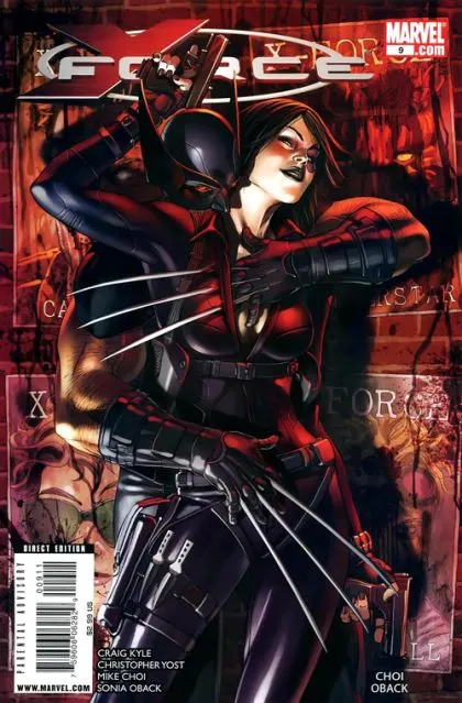 X-Force, Vol. 3 #9 comic book cover, 2009