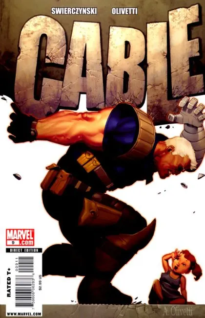 Cable, Vol. 2 #9 Direct Edition comic book cover, 2009