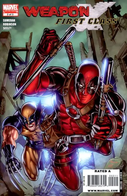 Weapon X: First Class #2 comic book cover, 2009