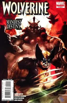 Wolverine: Manifest Destiny #2 Direct Edition comic book cover, 2008