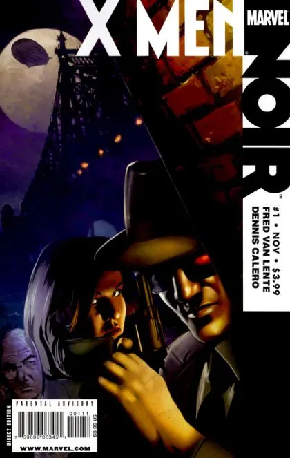 X-Men Noir #1 Regular Dennis Calero Cover comic book cover, 2009