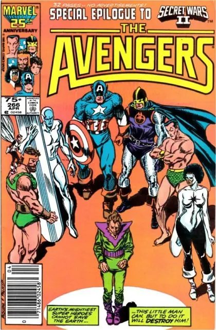 The Avengers, Vol. 1 #266 Newsstand Edition comic book cover, 1986