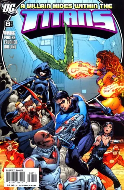 Titans, Vol. 2 #8 comic book cover, 2009