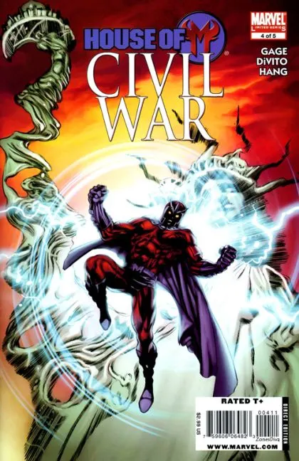 Civil War: House of M #4 comic book cover, 2009