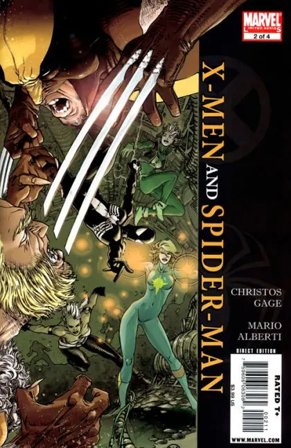X-Men / Spider-Man #2 comic book cover, 2009