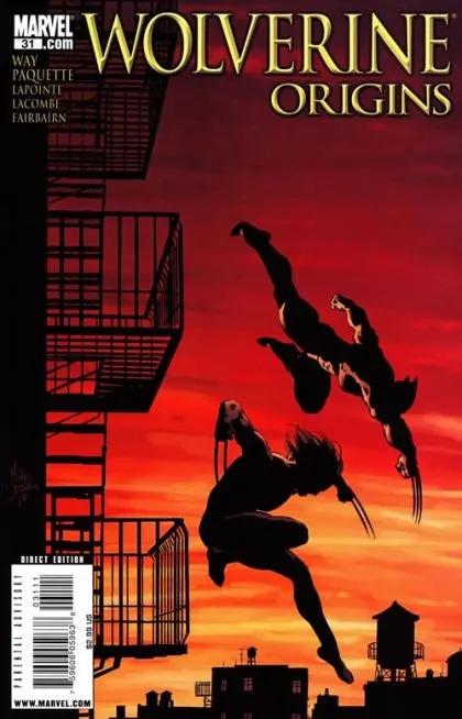 Wolverine: Origins #31 Direct Edition comic book cover, 2009