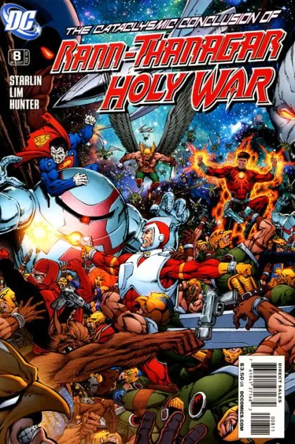 Rann-Thanagar: Holy War #8 comic book cover, 2009