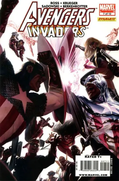 Avengers / Invaders #7 Direct Edition comic book cover, 2009
