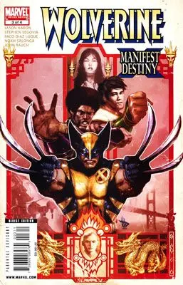 Wolverine: Manifest Destiny #3 Direct Edition comic book cover, 2009