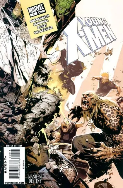 Young X-Men #9 Chris Bachalo Regular comic book cover, 2009
