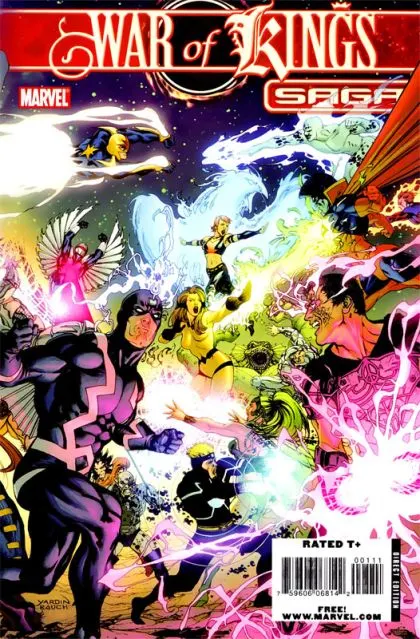 War of Kings Saga #0 comic book cover, 2009