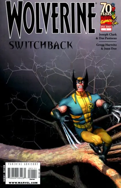 Wolverine: Switchback #1 comic book cover, 2009