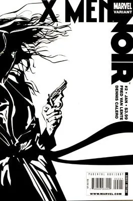 X-Men Noir #2 Dennis Calero Variant Cover comic book cover, 2009