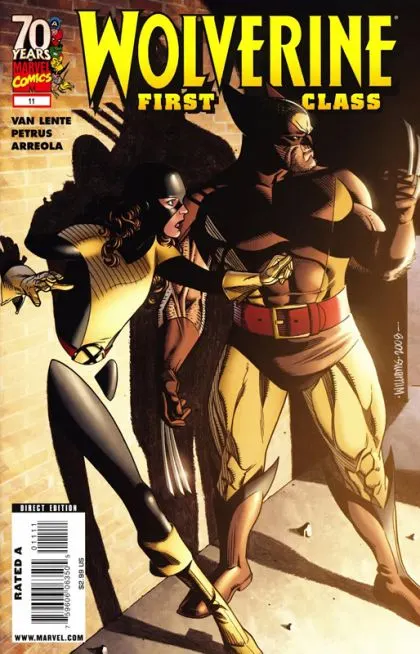 Wolverine: First Class #11 Direct Edition comic book cover, 2009