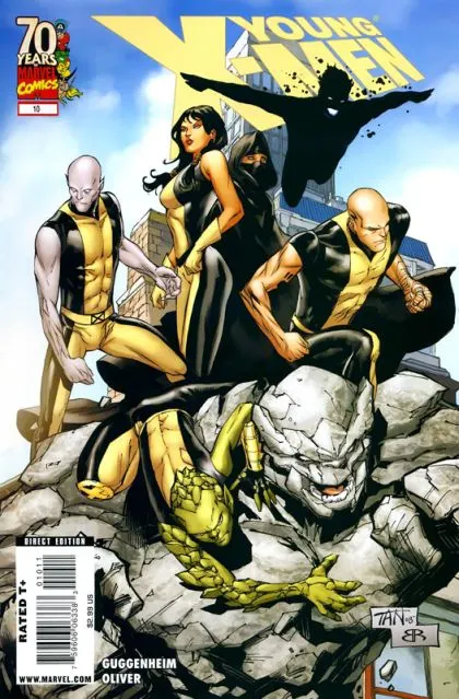 Young X-Men #10 comic book cover, 2009