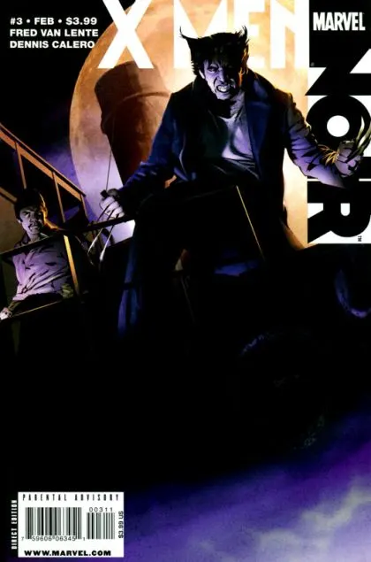 X-Men Noir #3 Patrick Zircher Regular comic book cover, 2009
