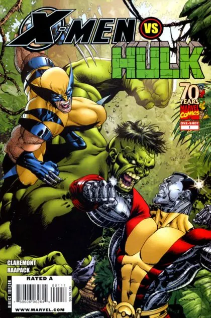 X-Men Vs Hulk #1 comic book cover, 2009