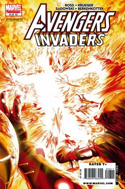 Avengers / Invaders #8 Direct Edition comic book cover, 2009