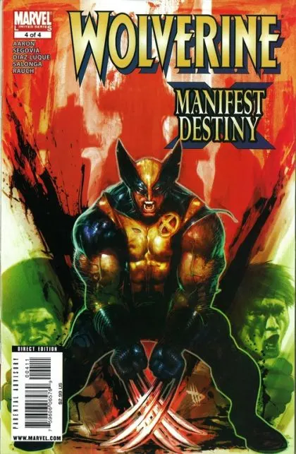 Wolverine: Manifest Destiny #4 Direct Edition comic book cover, 2009