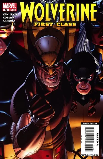 Wolverine: First Class #12 Direct Edition comic book cover, 2009