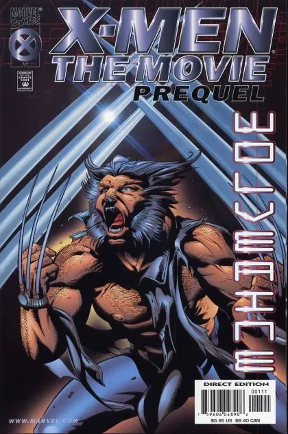 X-Men: The Movie - Wolverine Prequel #1 comic book cover, 2000