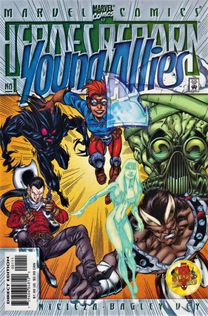 Heroes Reborn: Young Allies #1 comic book cover, 2000