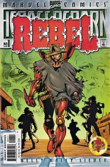 Heroes Reborn: Rebel #1 comic book cover, 2000
