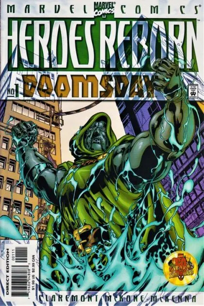 Heroes Reborn: Doomsday #1 Direct Edition comic book cover, 2000