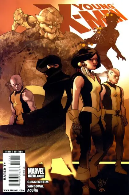 Young X-Men #12 comic book cover, 2009