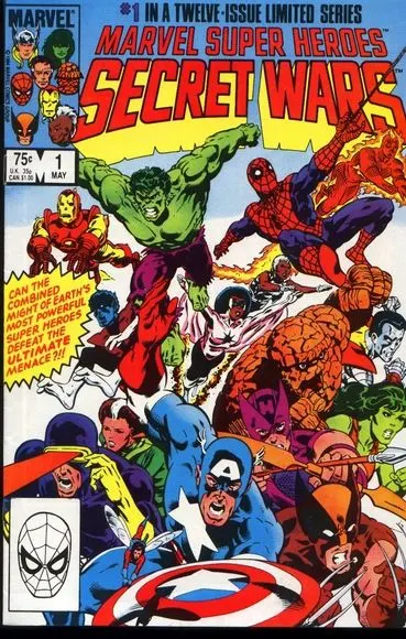 Marvel Super Heroes Secret Wars #1 Direct Edition comic book cover, 1984