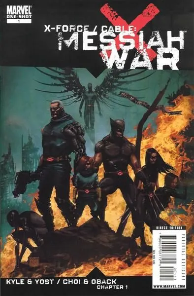 X-Force / Cable: Messiah War #1 Kaare Andrews Regular Cover comic book cover, 2009