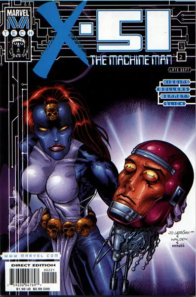 X-51 #2 Variant comic book cover, 1999