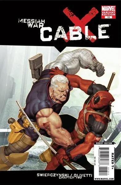 Cable, Vol. 2 #13 Ariel Olivetti Variant Cover comic book cover, 2009