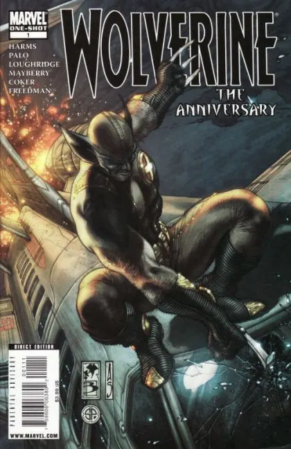 Wolverine: The Anniversary #1 comic book cover, 2009