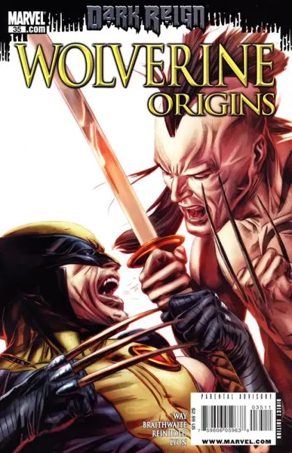 Wolverine: Origins #35 Direct Edition comic book cover, 2009