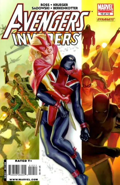 Avengers / Invaders #10 Direct Edition comic book cover, 2009