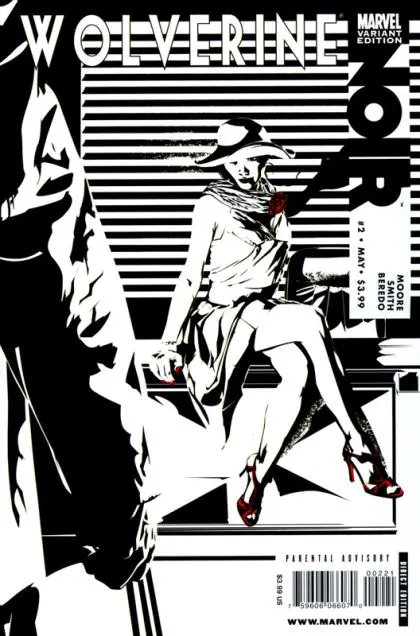 Wolverine Noir #2 Dennis Calero Variant comic book cover, 2009