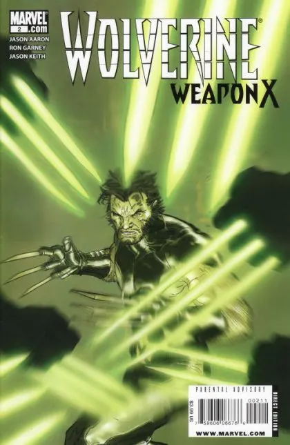 Wolverine: Weapon X #2 Ron Garney Regular comic book cover, 2009
