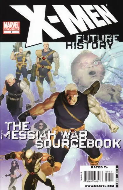 X-Men: Future History - The Messiah War Handbook #1 comic book cover, 2009