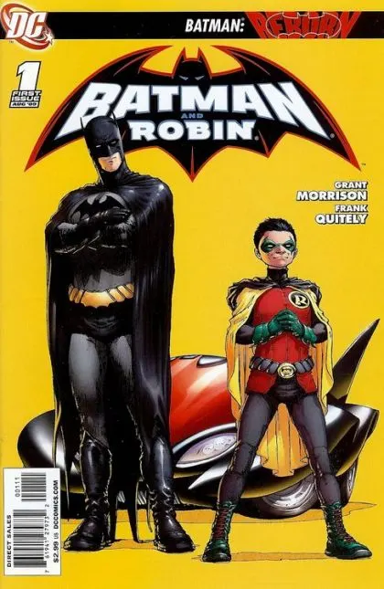 Batman and Robin, Vol. 1 #1 Frank Quitely Regular comic book cover, 2009
