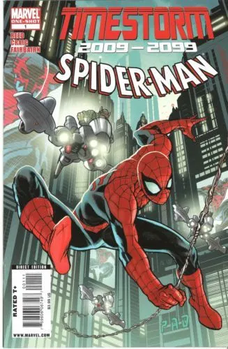 Timestorm 2009 / 2099: Spider-Man #1 comic book cover, 2009