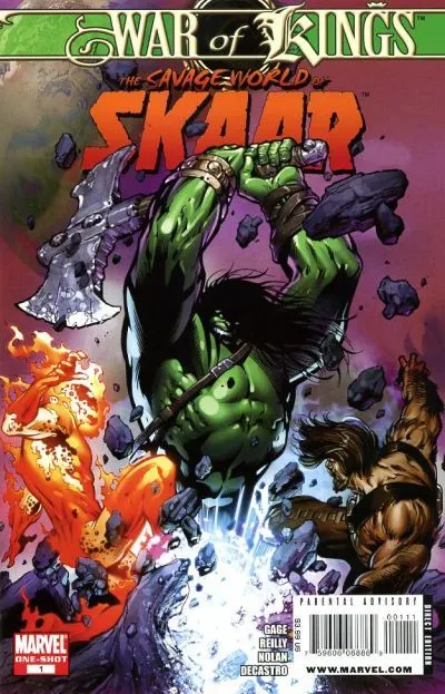 War of Kings: The Savage World of Skaar #1 comic book cover, 2009