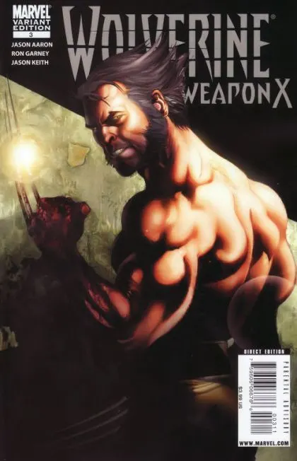 Wolverine: Weapon X #3 Salvador Larroca Variant comic book cover, 2009