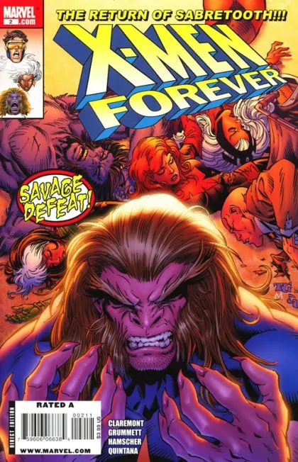 X-Men Forever, Vol. 2 #2 comic book cover, 2009