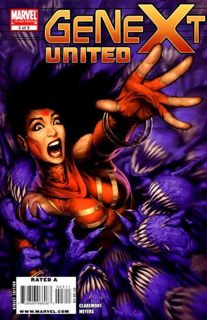 Genext United #3 comic book cover, 2009