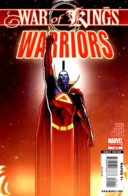 War of Kings: Warriors #1 comic book cover, 2009